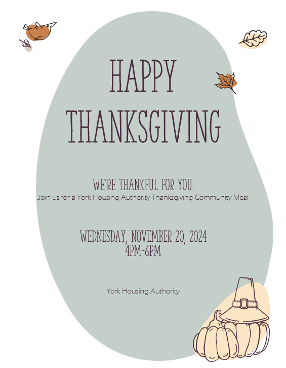 Thanksgiving meal flyer, the informaton on this flyer is in the text above. 